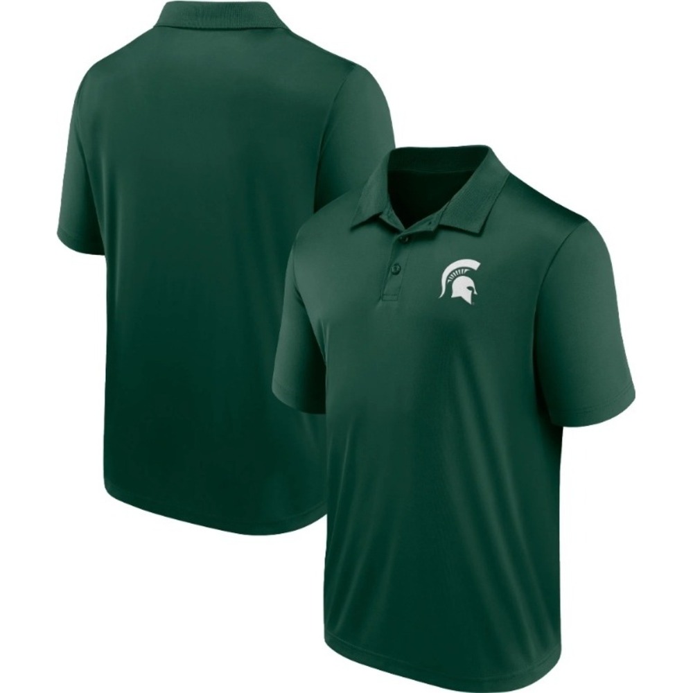 Captivating Michigan State Spartans Polo Shirt NCAA Athletic 2XL NWT‎